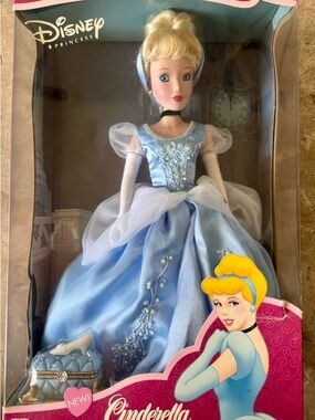Disney Cinderella Doll in Light Blue Gown Porcelain Keepsake’s